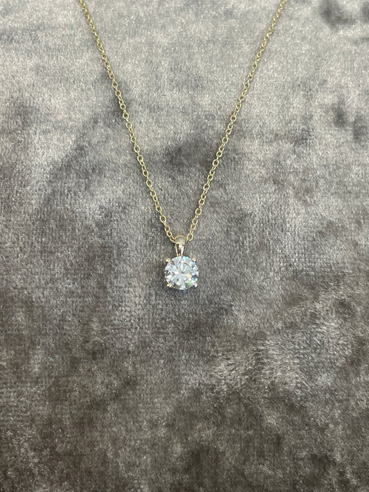 P2773 9ct Lab grown 0.50ct Diamond pendant
