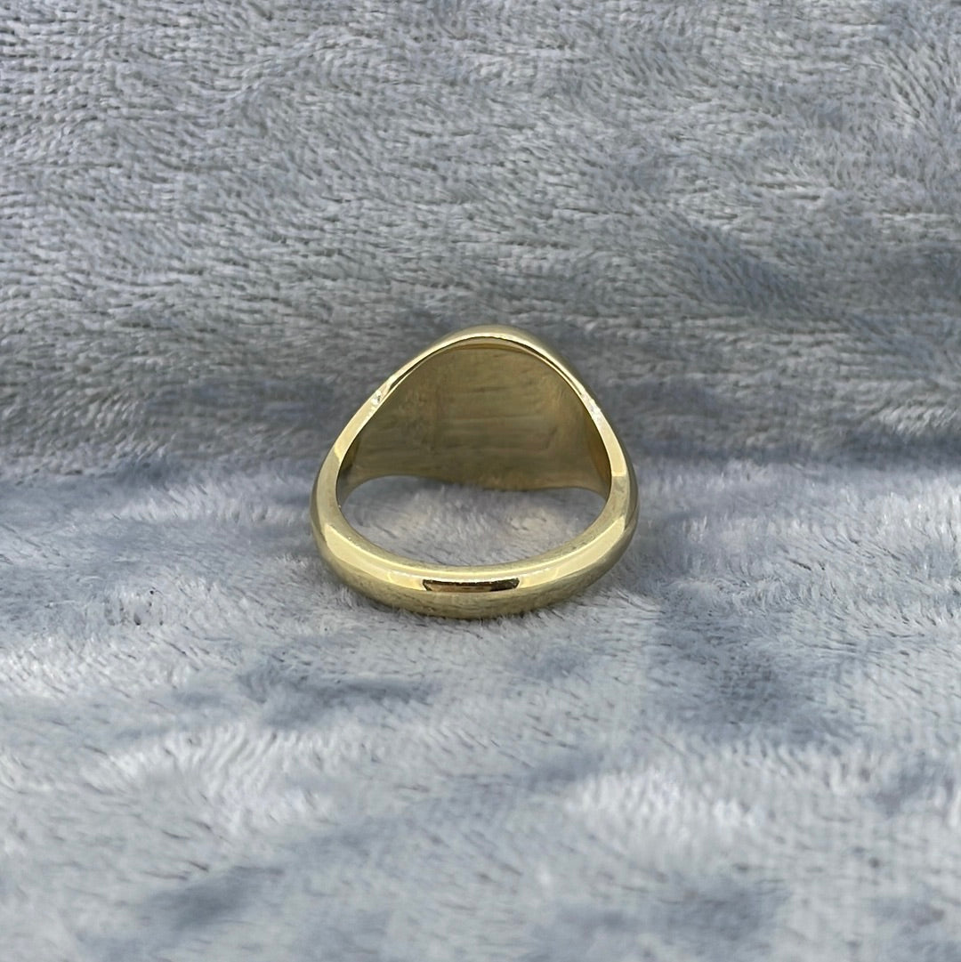 R0795 9ct Signet ring finger size J S11H