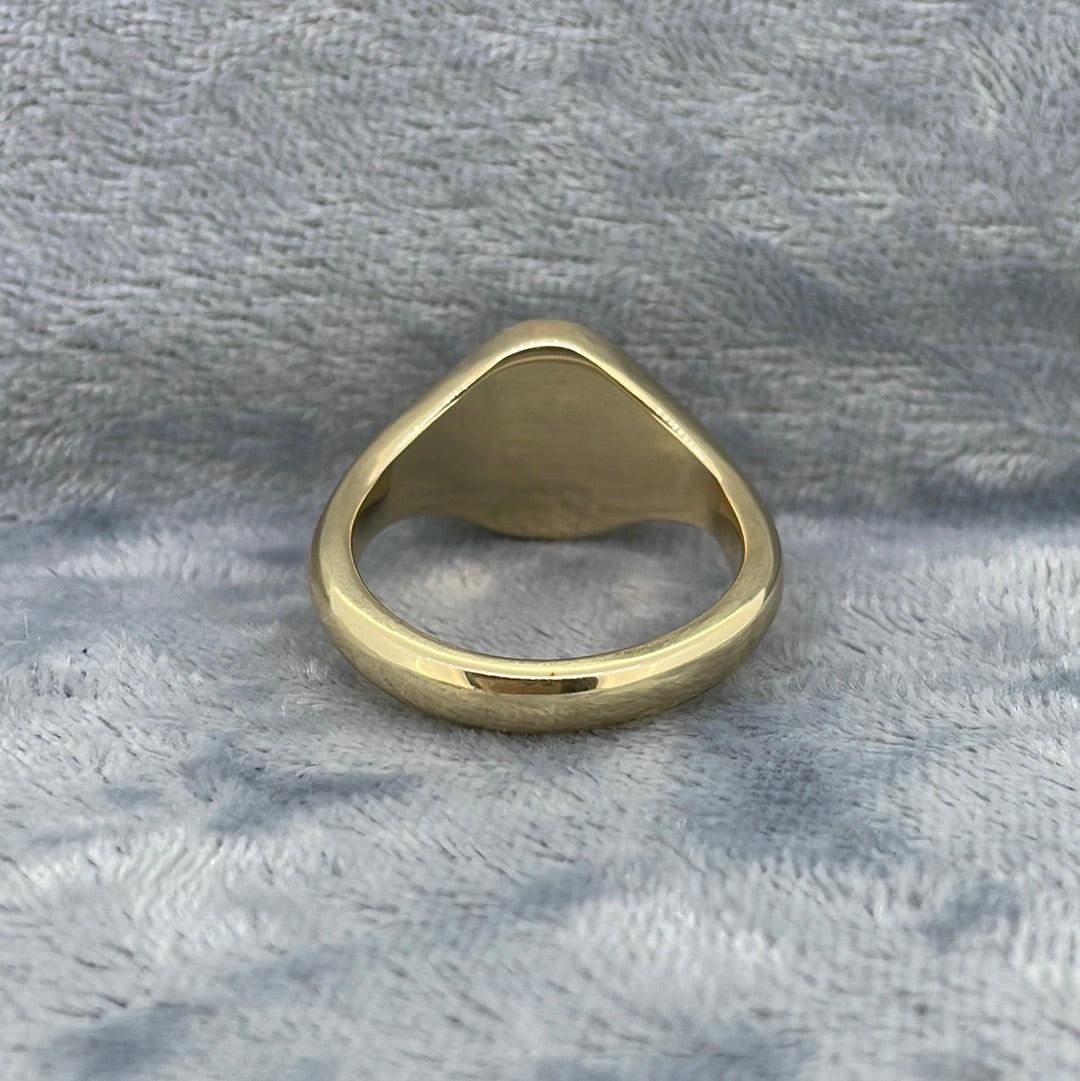R0710 9ct Signet ring 13x11mm 9YST4