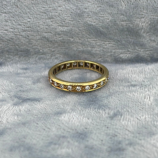 R0708 18ct Diamond 0.52ct pave set full eternity ring 1.75mm x 23