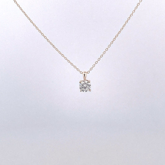 P2773 9ct Lab grown 0.50ct Diamond pendant