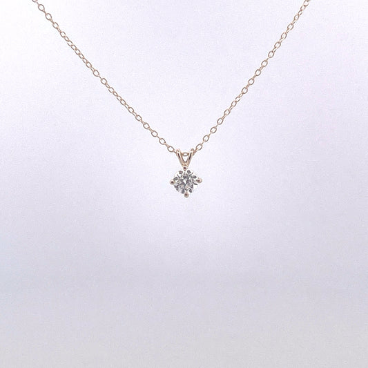 P2774 9ct Lab Grown 0.50ct Diamond pendant