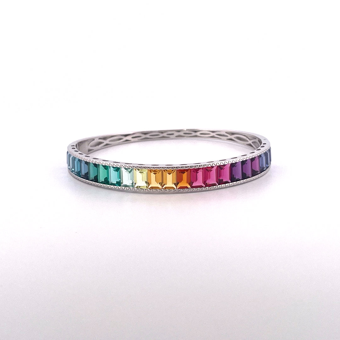 B1236 Silver rainbow channel set