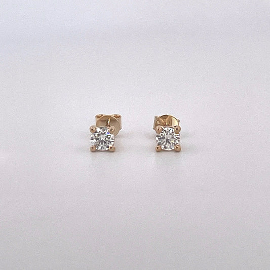 E4112 9ct gold lab grown diamond stud
