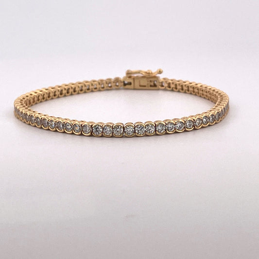 B1228 gold plated c.z tennis bracelet