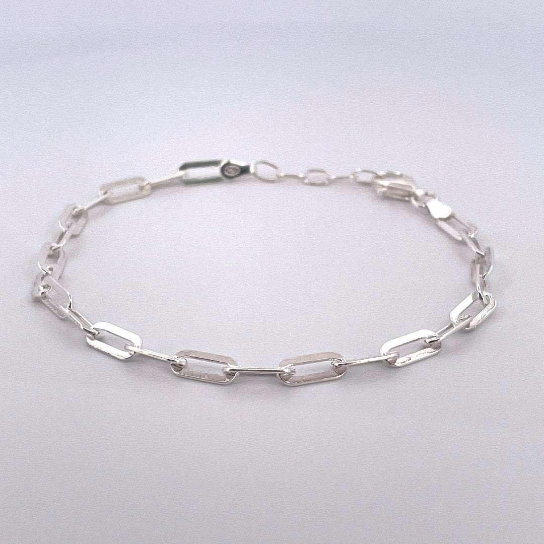 B1175 Silver rectangle link
