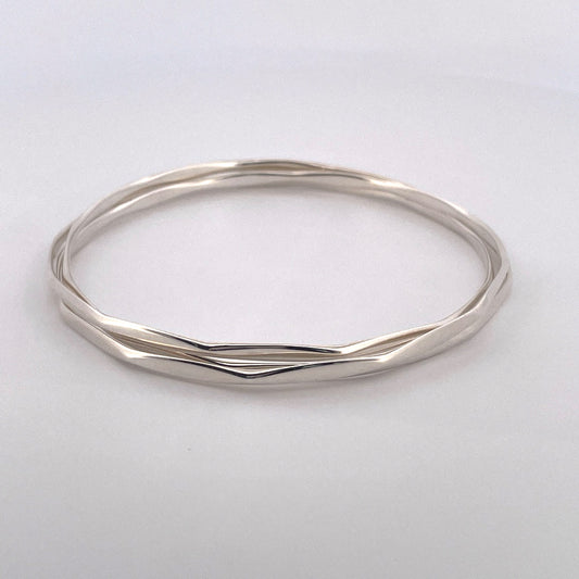 B1147 Silver faced Russian bangle