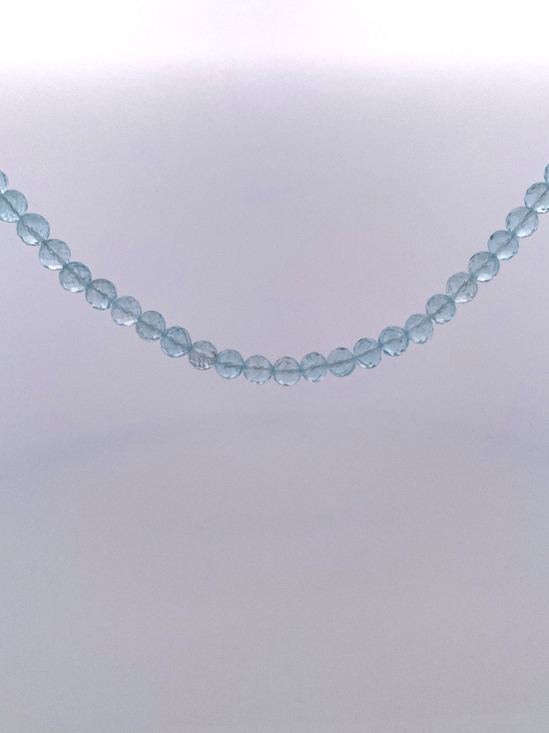PB346 Blue Topaz 18" Faceted beads
