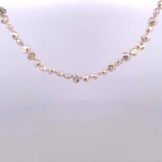 PB389 River Pearls 18" 6-7mm keshi-style NCRPKW