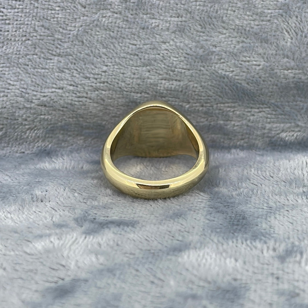 R0796 9ct  Signet ring size J S35H