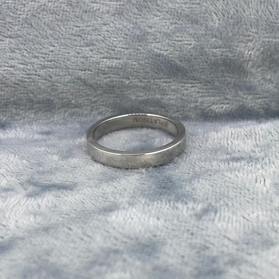 R0343 plat Diamond 13 st channel set wed 0.49ct LWA4568